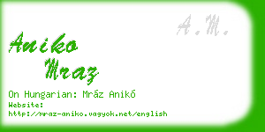 aniko mraz business card